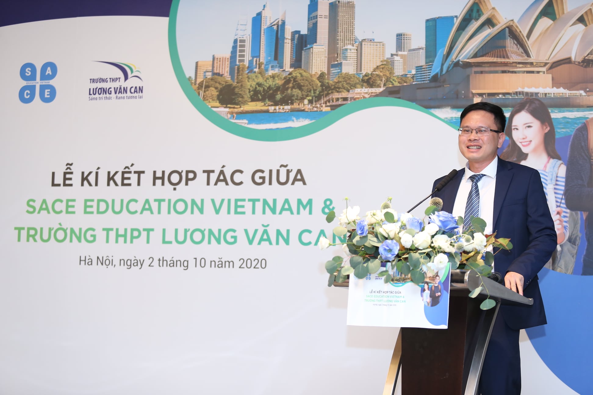 Hiệu trưởng trường THPT Lương Văn Can chia sẻ.
