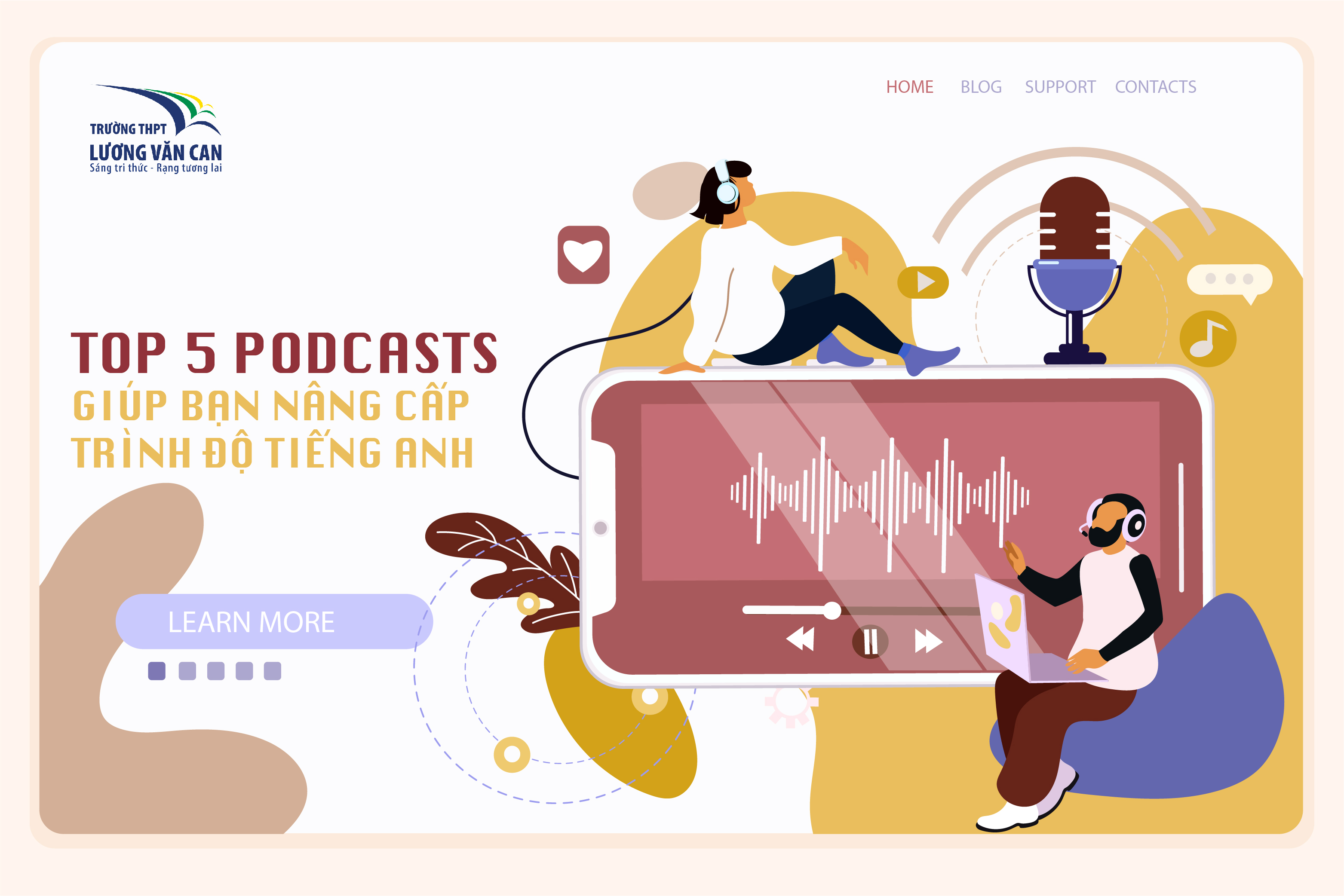 TOP 5 PODCASTS GIÚP BẠN NÂNG CẤP TRÌNH ĐỘ TIẾNG ANH